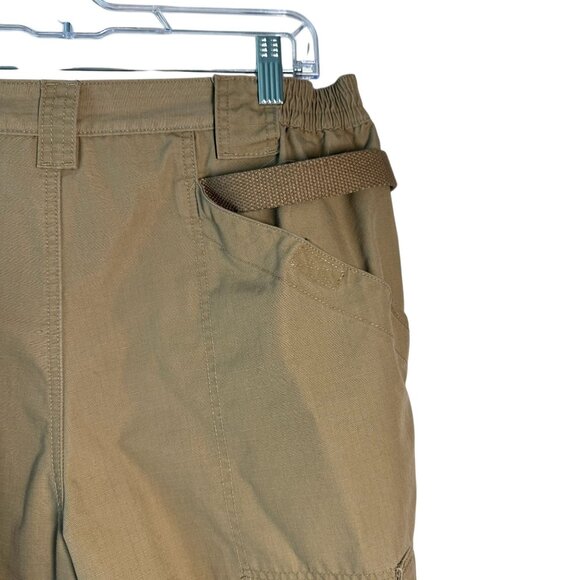 5.11 Tactical Mens Khaki Cargo Shorts With Elastic Waist Pockets Size 38 - Picture 6 of 9